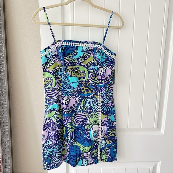 Lily Pulitzer Jesse Skort Romper in Cattitude - Picture 1 of 12